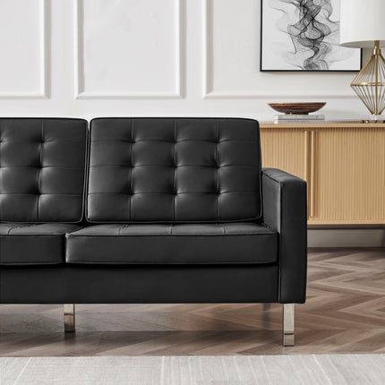 Modway EEI-3385 Loft Tufted Vegan Leather Sofa Modway