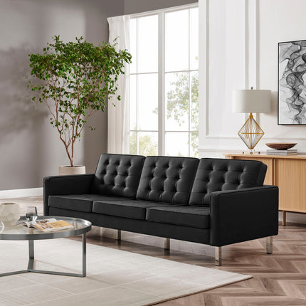 Modway EEI-3385 Loft Tufted Vegan Leather Sofa Modway