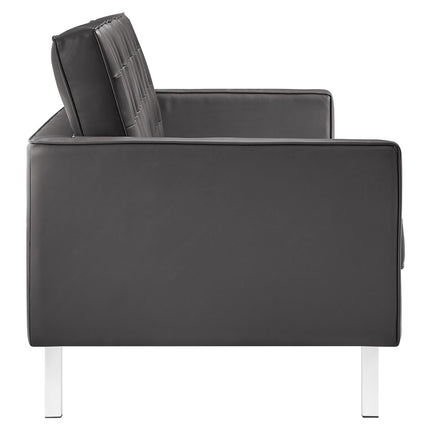 Modway EEI-3385 Loft Tufted Vegan Leather Sofa Modway