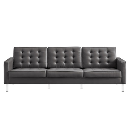 Modway EEI-3385 Loft Tufted Vegan Leather Sofa Modway
