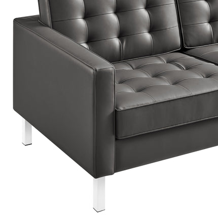 Modway EEI-3385 Loft Tufted Vegan Leather Sofa Modway