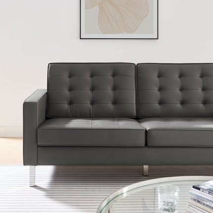 Modway EEI-3385 Loft Tufted Vegan Leather Sofa Modway