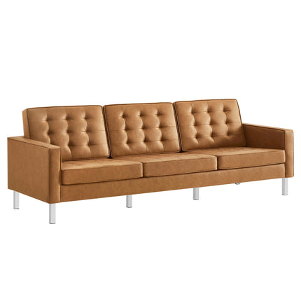 Modway EEI-3385 Loft Tufted Vegan Leather Sofa Modway