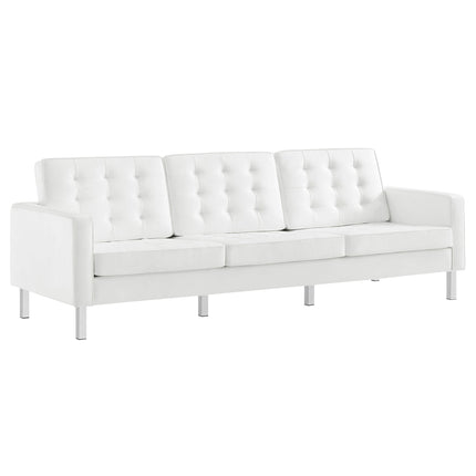 Modway EEI-3385 Loft Tufted Vegan Leather Sofa Modway