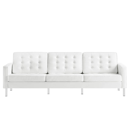 Modway EEI-4106 Loft 2-Piece Tufted Vegan Leather Furniture Set Modway
