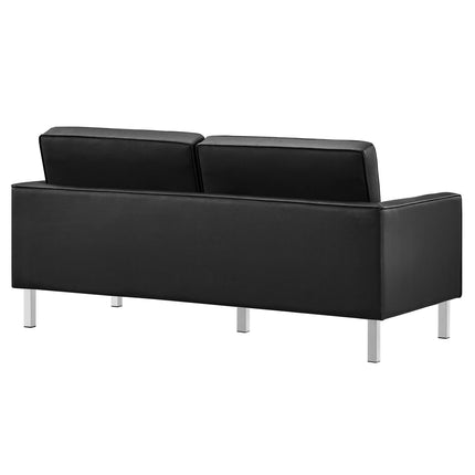 Modway EEI-3388 Loft Tufted Vegan Leather Loveseat Modway