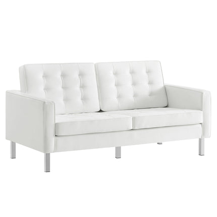Modway EEI-4106 Loft 2-Piece Tufted Vegan Leather Furniture Set Modway