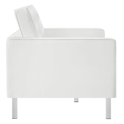Modway EEI-3388 Loft Tufted Vegan Leather Loveseat Modway
