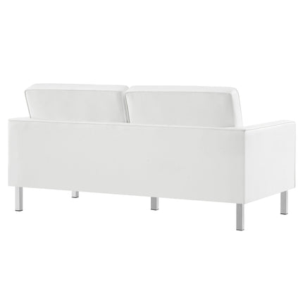 Modway EEI-4106 Loft 2-Piece Tufted Vegan Leather Furniture Set Modway