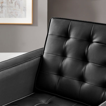 Modway EEI-3391 Loft Tufted Vegan Leather Armchair Modway