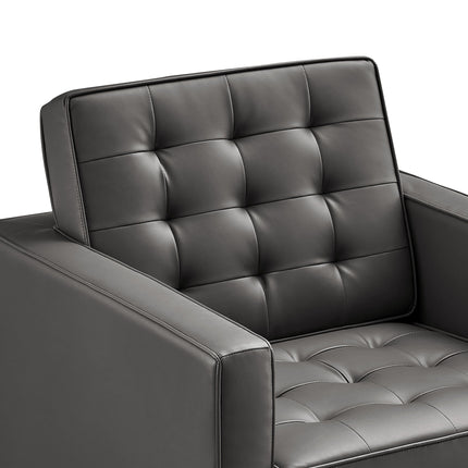 Modway EEI-3391 Loft Tufted Vegan Leather Armchair Modway