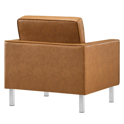 Modway EEI-3391 Loft Tufted Vegan Leather Armchair Modway