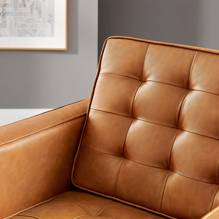 Modway EEI-3391 Loft Tufted Vegan Leather Armchair Modway