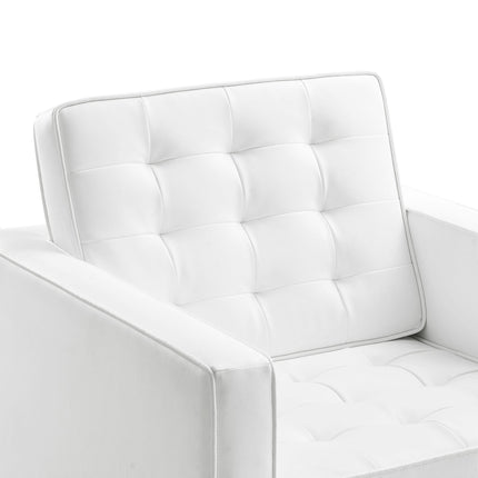 Modway EEI-3391 Loft Tufted Vegan Leather Armchair Modway