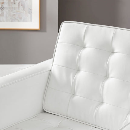 Modway EEI-3391 Loft Tufted Vegan Leather Armchair Modway