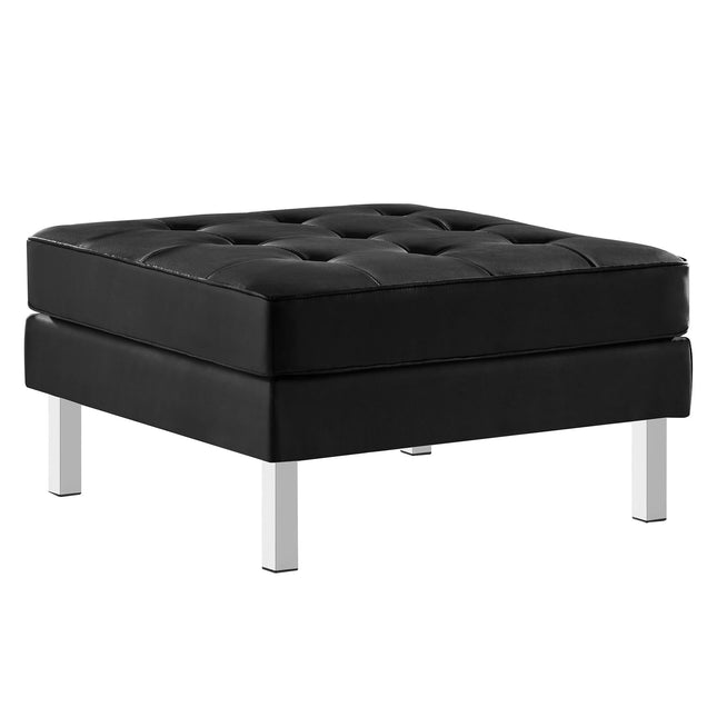 Modway EEI-3394 Loft Tufted Vegan Leather Ottoman Modway