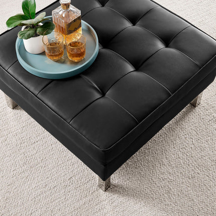 Modway EEI-3394 Loft Tufted Vegan Leather Ottoman Modway