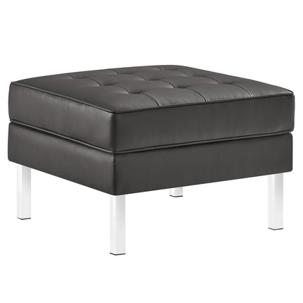 Modway EEI-3394 Loft Tufted Vegan Leather Ottoman Modway