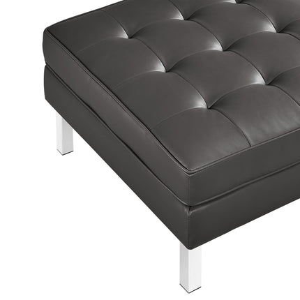 Modway EEI-3394 Loft Tufted Vegan Leather Ottoman Modway