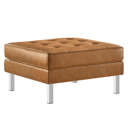 Modway EEI-3394 Loft Tufted Vegan Leather Ottoman Modway