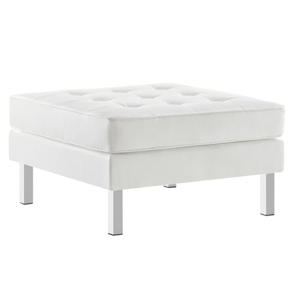 Modway EEI-3394 Loft Tufted Vegan Leather Ottoman Modway