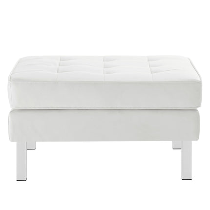 Modway EEI-3394 Loft Tufted Vegan Leather Ottoman Modway