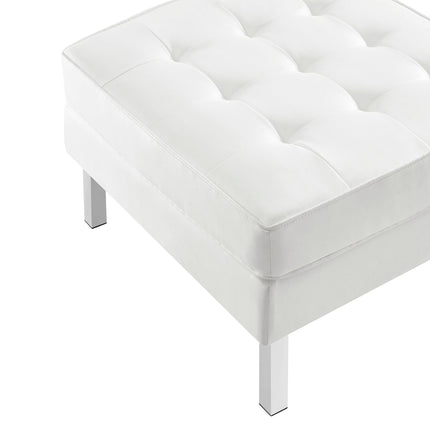 Modway EEI-3394 Loft Tufted Vegan Leather Ottoman Modway
