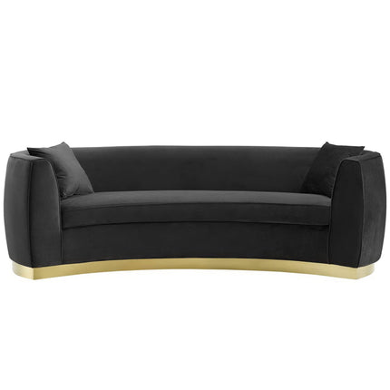 Modway EEI-3408 Resolute Curved Performance Velvet Sofa Modway
