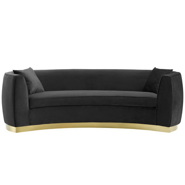 Modway EEI-3408 Resolute Curved Performance Velvet Sofa Modway