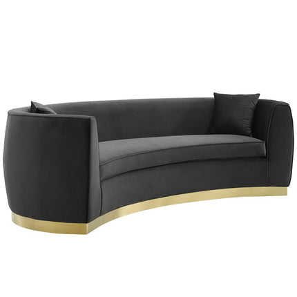 Modway EEI-3408 Resolute Curved Performance Velvet Sofa Modway