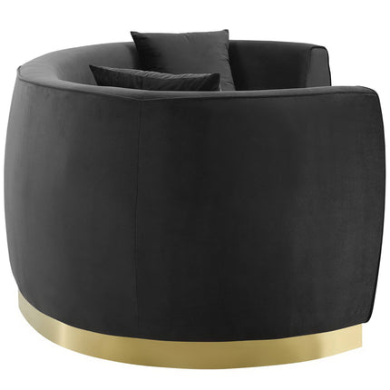 Modway EEI-3408 Resolute Curved Performance Velvet Sofa Modway