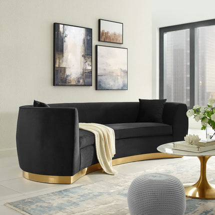 Modway EEI-3408 Resolute Curved Performance Velvet Sofa Modway