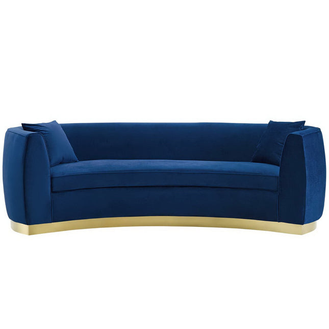 Modway EEI-3408 Resolute Curved Performance Velvet Sofa Modway