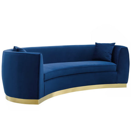 Modway EEI-3408 Resolute Curved Performance Velvet Sofa Modway