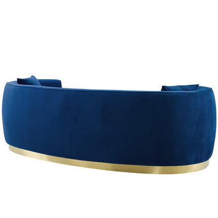 Modway EEI-3408 Resolute Curved Performance Velvet Sofa Modway