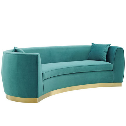 Modway EEI-3408 Resolute Curved Performance Velvet Sofa Modway