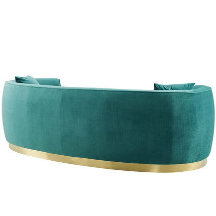 Modway EEI-3408 Resolute Curved Performance Velvet Sofa Modway