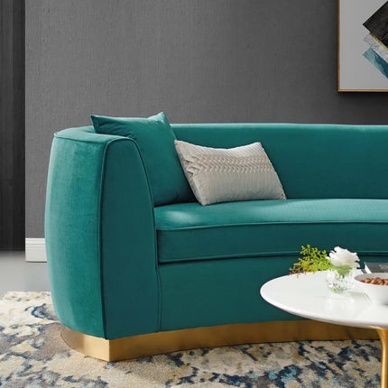 Modway EEI-3408 Resolute Curved Performance Velvet Sofa Modway