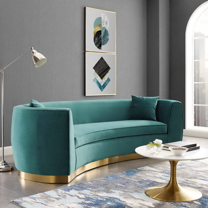 Modway EEI-3408 Resolute Curved Performance Velvet Sofa Modway