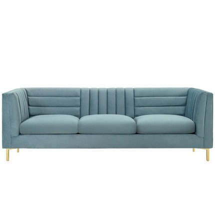 Modway EEI-3454 Ingenuity Channel Tufted Performance Velvet Sofa Modway