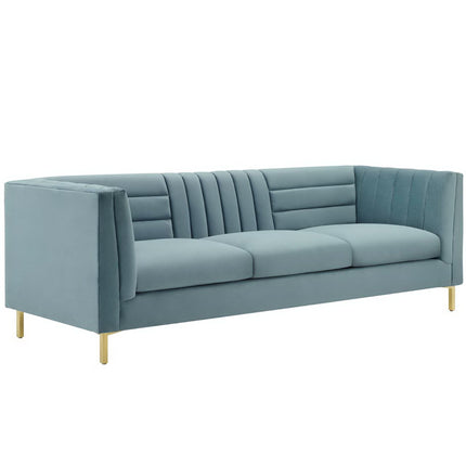 Modway EEI-3454 Ingenuity Channel Tufted Performance Velvet Sofa Modway