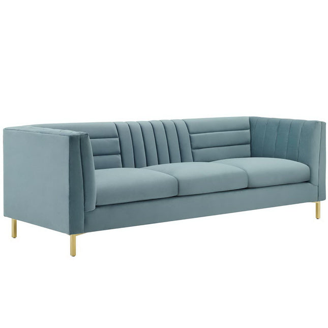 Modway EEI-3454 Ingenuity Channel Tufted Performance Velvet Sofa Modway