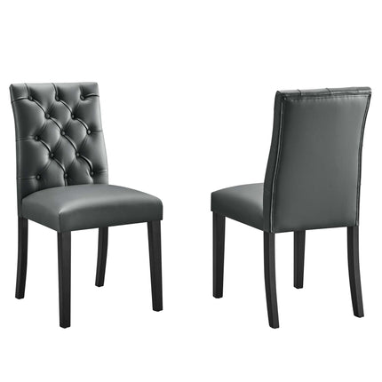 Modway EEI-3472 Duchess Vinyl Dining Chair Set of 2 Modway