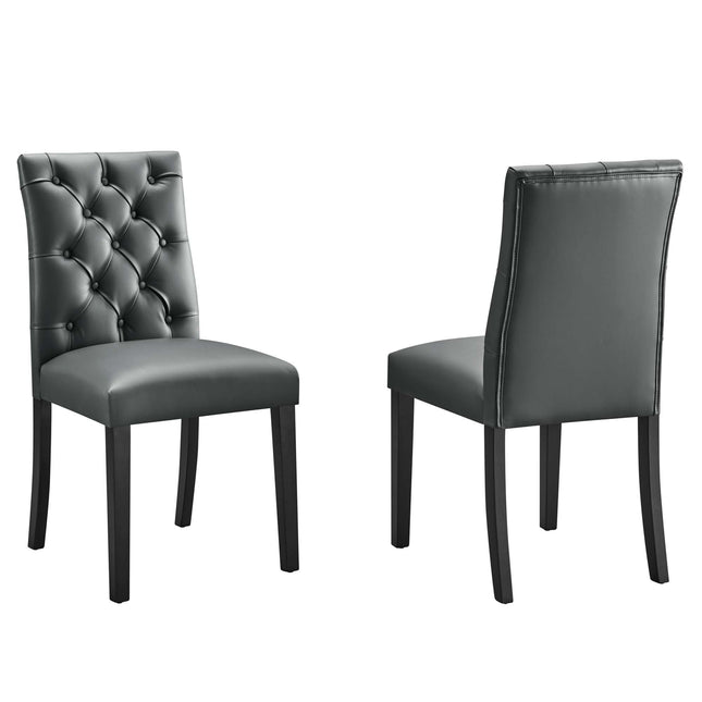Modway EEI-3472 Duchess Vinyl Dining Chair Set of 2 Modway