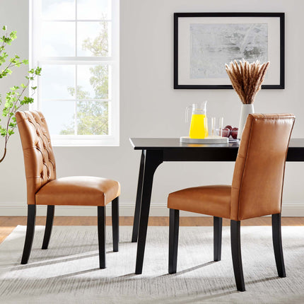 Modway EEI-3472 Duchess Vinyl Dining Chair Set of 2 Modway