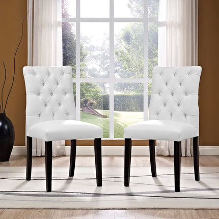 Modway EEI-3472 Duchess Vinyl Dining Chair Set of 2 Modway