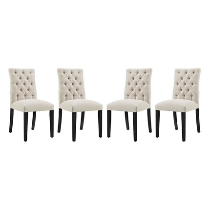 Modway EEI-3475 Duchess Fabric Dining Chair Set of 4 Modway