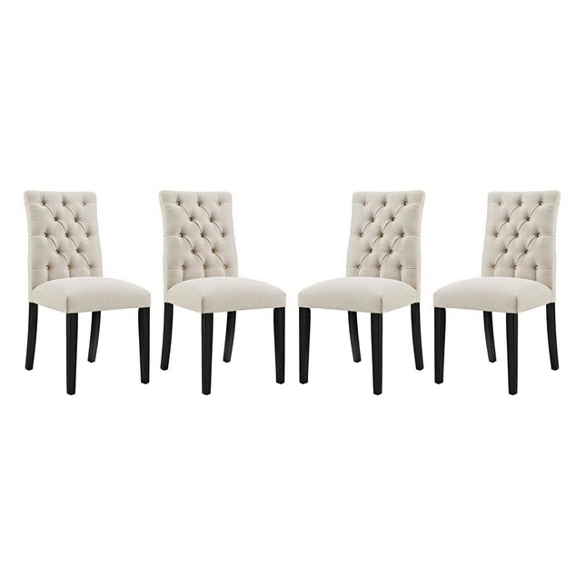 Modway EEI-3475 Duchess Fabric Dining Chair Set of 4 Modway