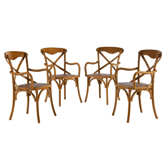 Modway EEI-3480 Gear Dining Armchair Set of 4 Modway