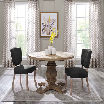 Modway EEI-3491 Column 47" Round Pine Wood Dining Table Modway